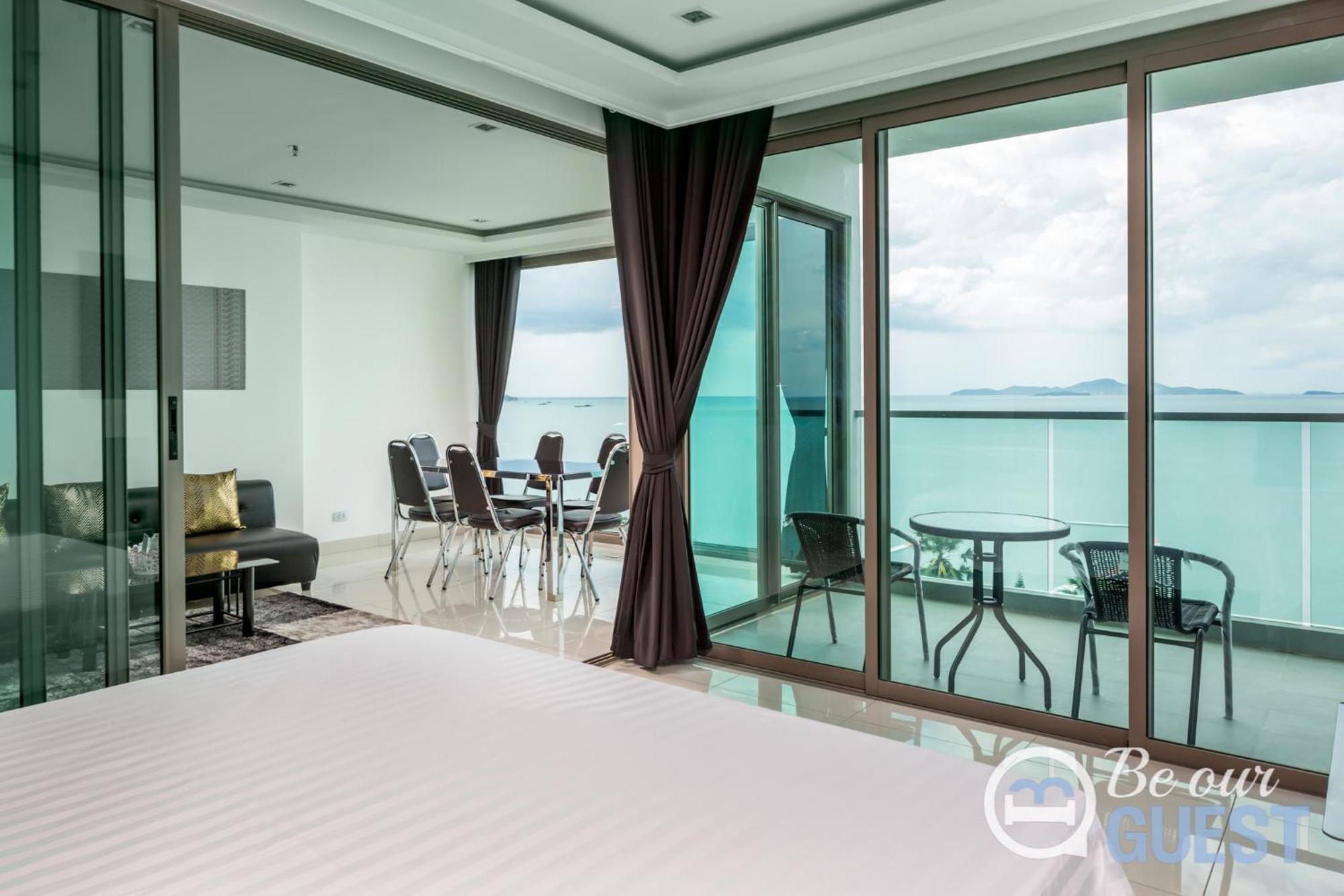 Stunning Sea View Condo On The Beach - Monthly Stay Pattaya Exterior foto